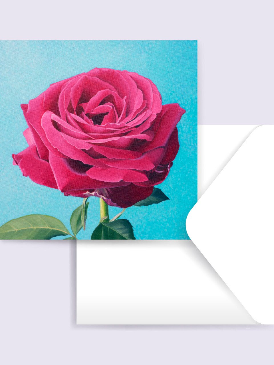 Greeting card with painting 