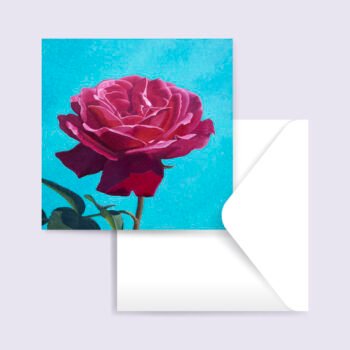 Greeting card with painting "Secret"