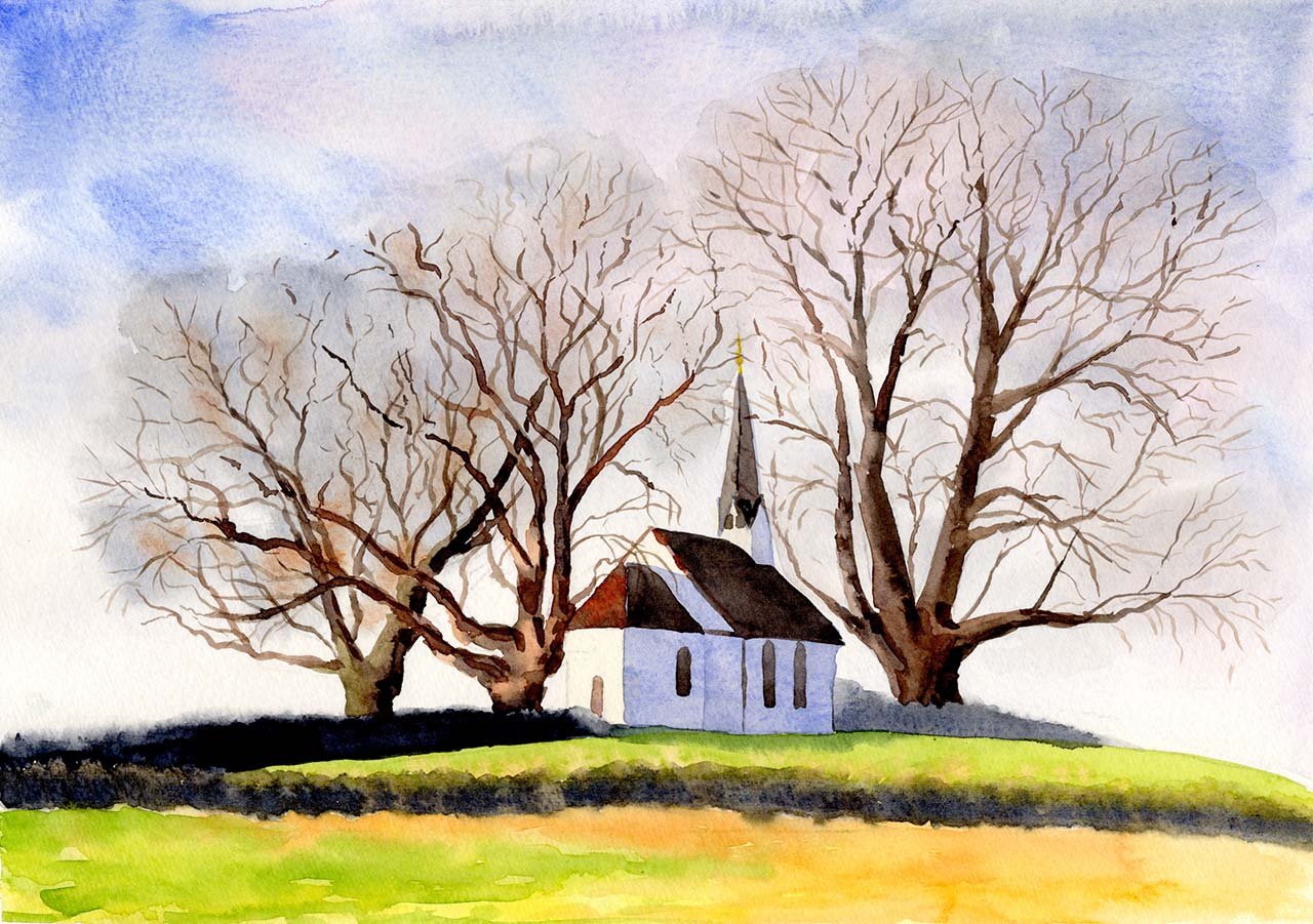 "Church" Watercolour - Fri 10:00 - Colchester